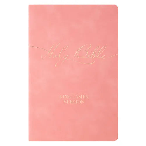 KJV Bible Gift Faux Leather, Pink - Paperback