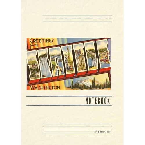 Vintage Lined Notebook Greetings from Seattle