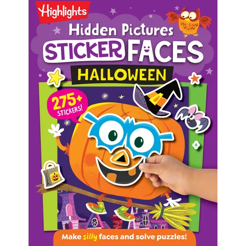 Hidden Pictures Sticker Faces: Halloween: Halloween Crafts Activity Book with Pumpkin Faces and Over 200 Silly Make-A-Face Stickers, Halloween Gift fo
