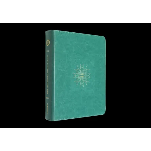 ESV Single Column Journaling Bible (Trutone, Teal, Resplendent Cross Design) - Imitation Leather