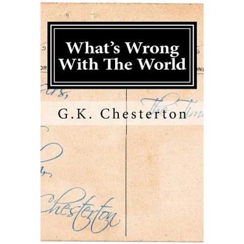 What's Wrong With The World - Paperback