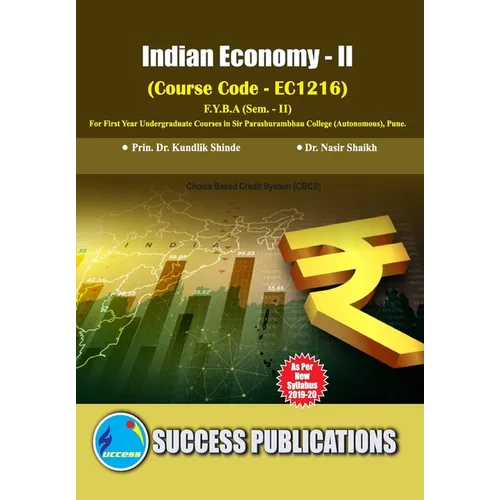 Indian Economy - II(F.Y.B.A, S.P. College, Sem.-II) - Paperback