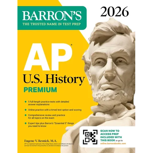 AP U.S. History Premium, 2026: Prep Book with 5 Practice Tests + Comprehensive Review + Online Practice - Paperback