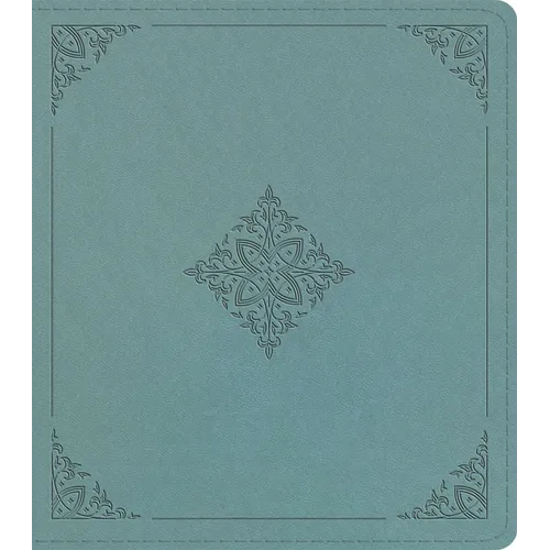 ESV Journaling Study Bible (Trutone Over Board, Paris Sky, Fleur-De-Lis Design) - Imitation Leather