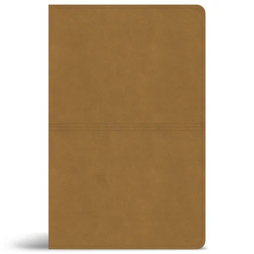 CSB Thinline Reference Bible, Digital Study Edition, Camel Suedesoft Leathertouch - Imitation Leather