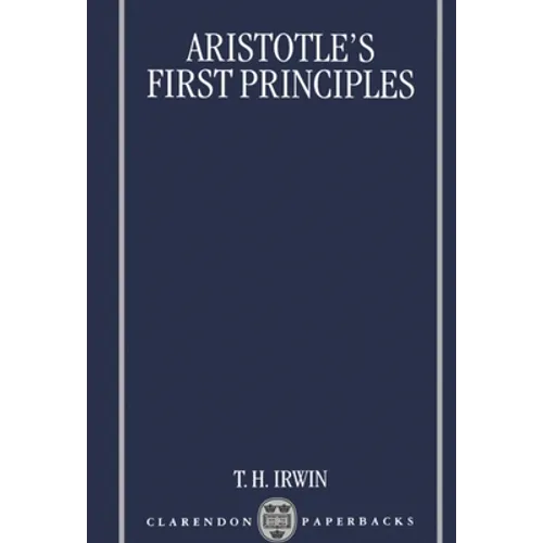 Aristotle's First Principles - Paperback