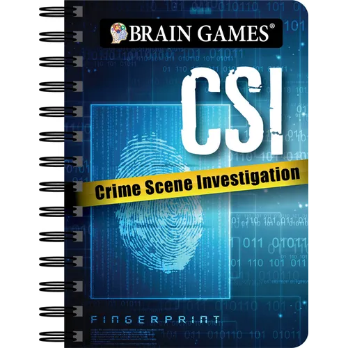Brain Games - To Go - Csi: Crime Scene Investigation Puzzles - Variety Puzzle Book - Spiral