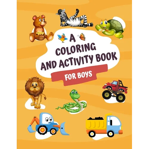 Coloring and Activity book for boys - Paperback