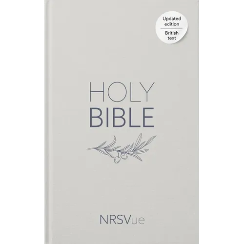 Nrsvue Holy Bible, Pale Grey Hardback, Olive Illustration, Navy Ribbon Marker, British Text, Nrsvue New Revised Standard Version Updated Edition, Hard - Hardcover