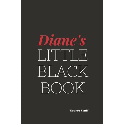 Diane's Little Black Book.: Diane's Little Black Book. - Paperback