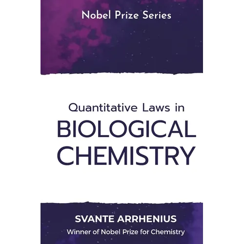 Quantitative Laws in Biological Chemistry - Paperback