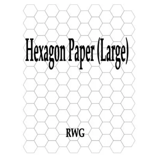 Hexagon Paper (Large): 200 Pages 8.5
