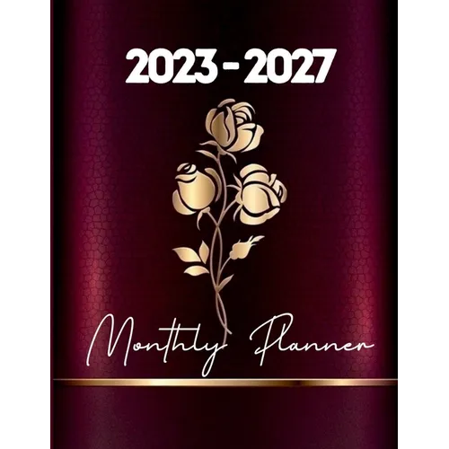 2023-2027 Monthly Planner for Women: 5 Years Pocket Organizer with Elegant Cover for Women - Paperback