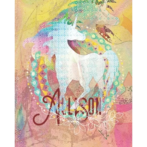 Allison: Colorful Rainbow Unicorn - 100 Pages 8