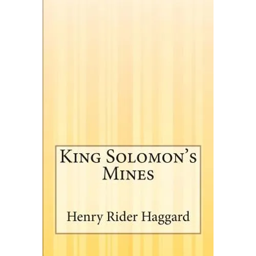 King Solomon's Mines - Paperback
