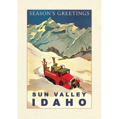 Vintage Lined Notebook Season's Greetings from Sun Valley