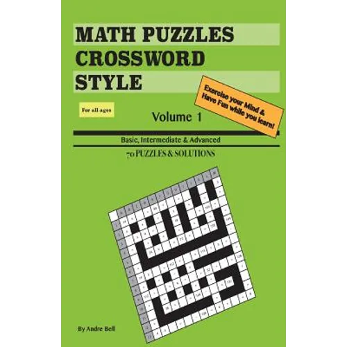 Math Puzzles Crossword Style Vol 1 (travel size) - Paperback
