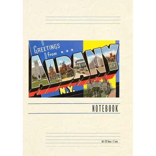 Vintage Lined Notebook Greetings from Albany, New York