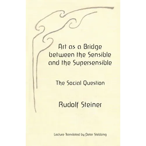 Art as a Bridge between the Sensible and the Supersensible: The Social Question - Paperback