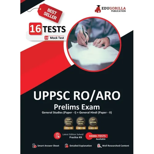 UPPSC RO/ARO Prelims Exam 2023 (English Edition) - Review Officer/Assistant Review Officer - 16 Mock Tests (2200 Solved MCQs) with Free Access to Onli - Paperback