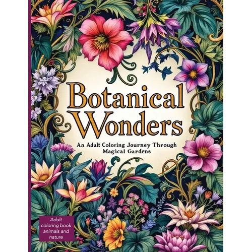 Botanical Wonders: Discover Enchanting Flora, Mythical Creatures, and Nature's Hidden Secrets in the intricate plant coloring pages in this Botanical - Paperback