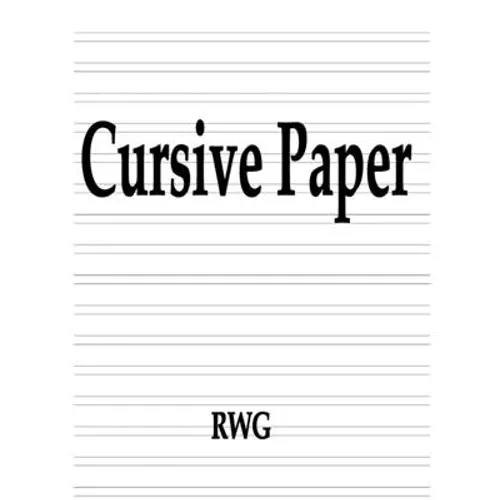 Cursive Paper: 200 Pages 8.5