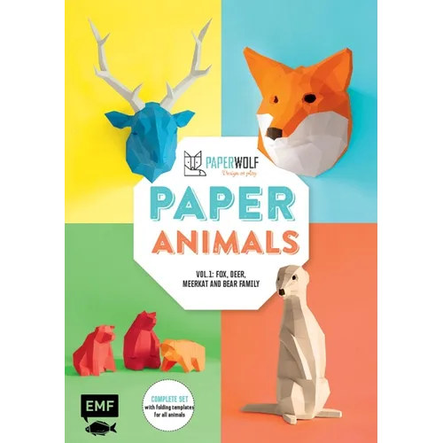 Paper Animals: Volume 1: Fox, Deer, Meerkat and Bear Family - Paperback