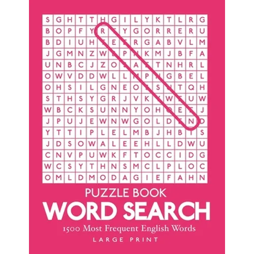 Word Search: 1500 Most Frequent English Words: Large Print Puzzle Book 8.5