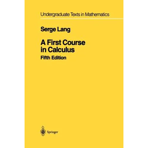 A First Course in Calculus - Paperback