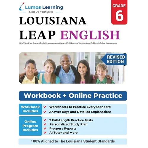 LEAP Test Prep: Grade 6 English Language Arts Literacy (ELA) Practice Workbook and Full-length Online Assessments: LEAP Study Guide