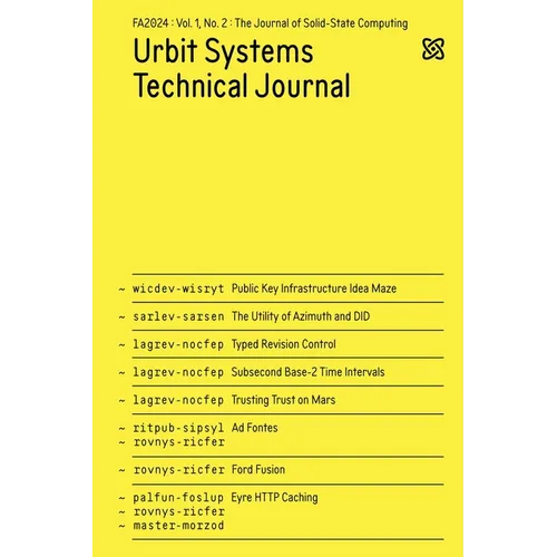Ustj V1n2: Fa2024 - Paperback