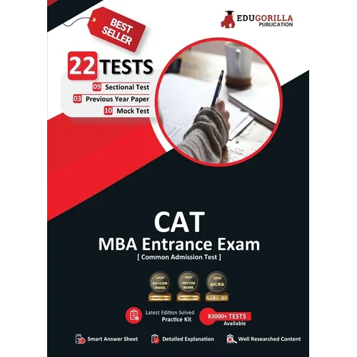 Cat 2023: MBA Entrance Exam (Common Admission Test) - 10 Mock Tests, 9 Sectional Tests and 3 Previous Year Papers (1100 Solved Questions) with Free Ac - Paperback