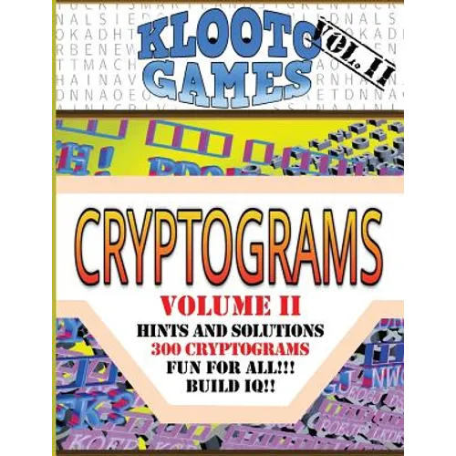 KLOOTO Games CRYPTOGRAMS Vol. II - Paperback