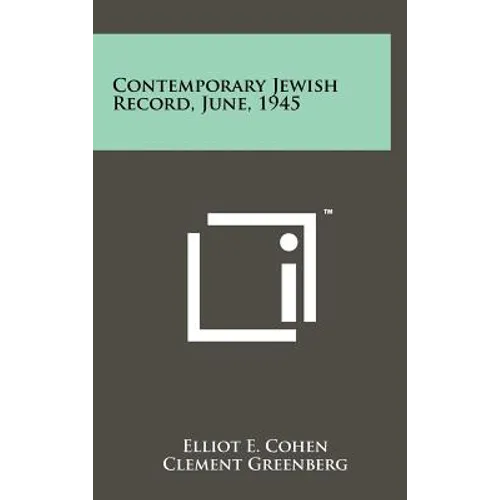 Contemporary Jewish Record, June, 1945 - Hardcover
