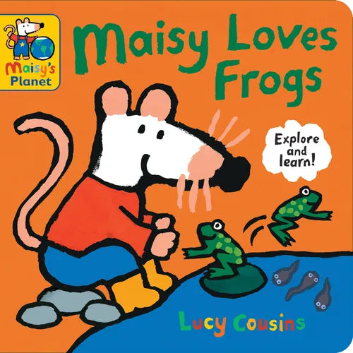 Maisy Loves Frogs: A Maisy's Planet Book: (Educational Board Book about Toads and Frogs - For Toddlers and Kids Ages 1-3) - Board Book