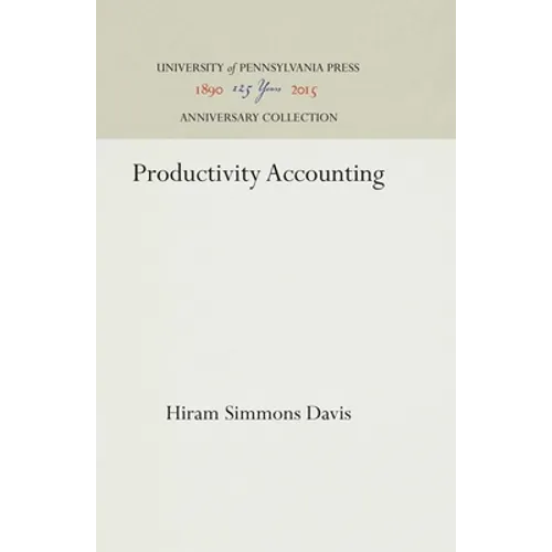 Productivity Accounting - Hardcover