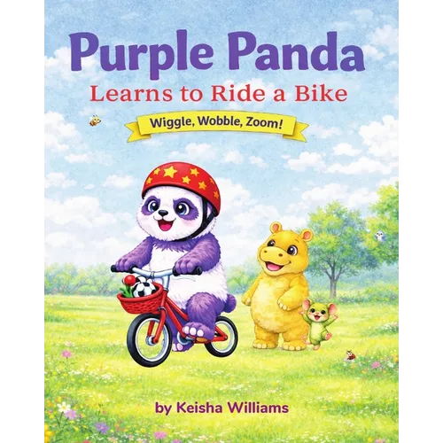 Purple Panda Learns to Ride a Bike - Paperback