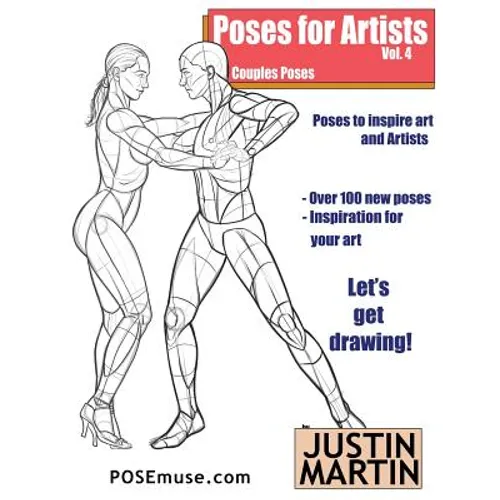 Poses for Artists Volume 4 - Couples Poses: An essential reference for figure drawing and the human form - Paperback