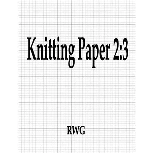 Knitting Paper 2: 3: 50 Pages 8.5