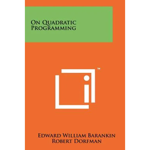 On Quadratic Programming - Paperback
