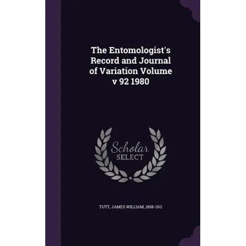 The Entomologist's Record and Journal of Variation Volume v 92 1980 - Hardcover