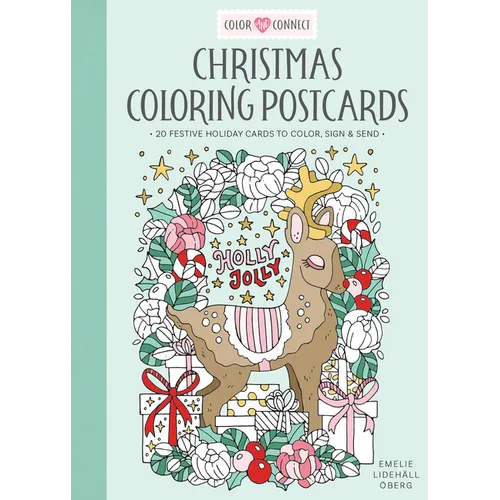 Christmas Coloring Postcards: 20 Festive Holiday Cards to Color, Sign, and Send