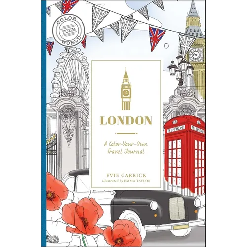 London: A Color-Your-Own Travel Journal - Hardcover