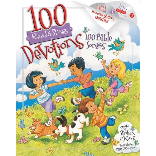 100 Read & Sing Devotions, 100 Bible Songs [With 2 CDs] - Hardcover