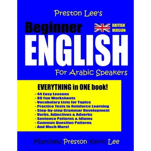Preston Lee's Beginner English For Arabic Speakers (British) - Paperback