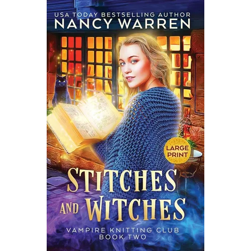 Stitches and Witches (Large Print): A Paranormal Cozy Mystery - Hardcover