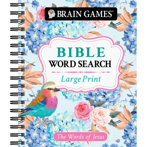 Brain Games - Large Print Bible Word Search: The Words of Jesus - Spiral