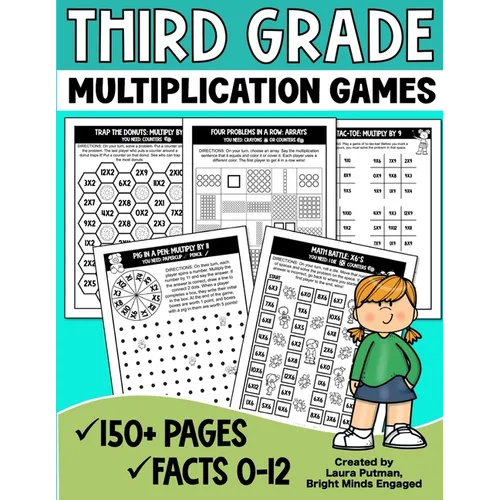 3rd Grade Multiplication Games - Paperback