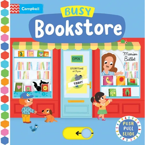 Busy Bookstore: Push, Pull, Slide