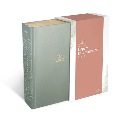 NLT Dayspring Hope & Encouragement Bible (Hardcover Deluxe, Seafoam Green) - Hardcover